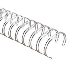 Rayson WR21159SIL Wire Binding Spines, 2:1 Pitch Double Loop Binding Wires 5/8 Inch, 21-Loop Wire Ring Pack of 50 with Silver