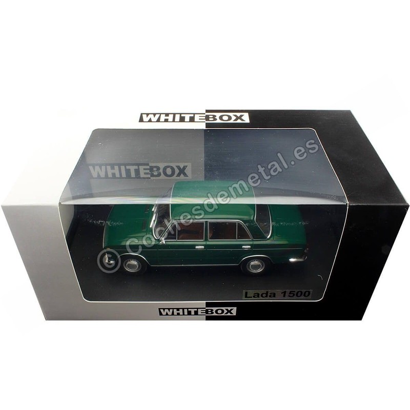 Compatible with 1977 Lada 1500 Dark Green 1:24 WhiteBox 124093