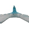 Red de pesca y trampa plegable de nailon 8x3m con