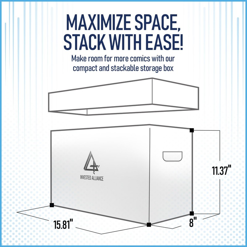 Bundle Set - Premium Short Comic Book Storage Box (3