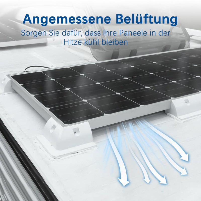 Slocable Solar Panel Brackets, Pack of 4 ABS Solar Panel