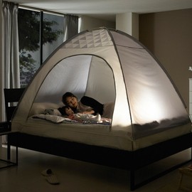 Altri Triple One Touch Heating Tent Gray Family Cold Warm Bed Insulation Tent / 알뜨리  트리플 원터치 난방텐트 그레이 패밀리 방한 침대 보온 텐트