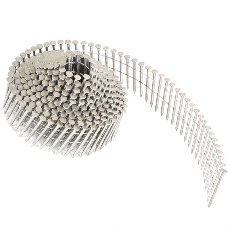 TJHSM 1200 1-1/2in 15 Degree Coils Siding Nails 0.09in Ring