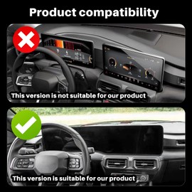 KUNGKIC For Ford Mustang 2024 2025 Screen Protector Center Console Navigation Display Protective TPU Clear Film