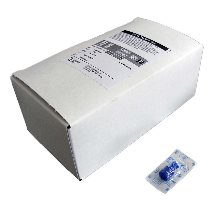 Luer Lock Combination Stoppers Sterile Blue Pack of 100