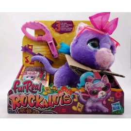 FurReal RockaLots Kitty Walks & Plays 3 Songs Purple NWT