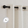 KGORGE Short Linen Curtains Eyelets 135 cm x 140 cm