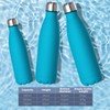 GeeRic Drinking Bottle 500 ml Stainless Steel Thermos Flasks Double-Walled