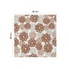 Artoid Mode Flowers Brown Dahlia Summer Table Linen, Seasonal Kitchen