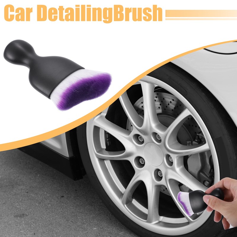 X AUTOHAUX Car Interior Dust Brush Soft Bristles Detailing Brush