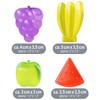 com-four® 60 x Reusable Ice Cubes in Caribbean Fruit Shape,