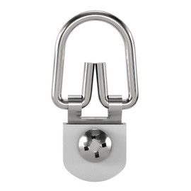 OOK 50378 D-Ring Hangers, Mirror Hangers, Picture Hangers, ReadyScrew, Steel, Zinc Plated, 25lb (2 Set)