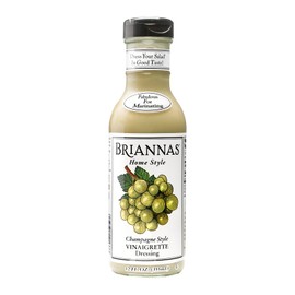 BRIANNAS - Home Style Champagne Vinaigrette Dressing – Fine Salad Dressing made with Premium Ingredients - Gluten Free & Kosher Dressing - 12 oz. Bottle