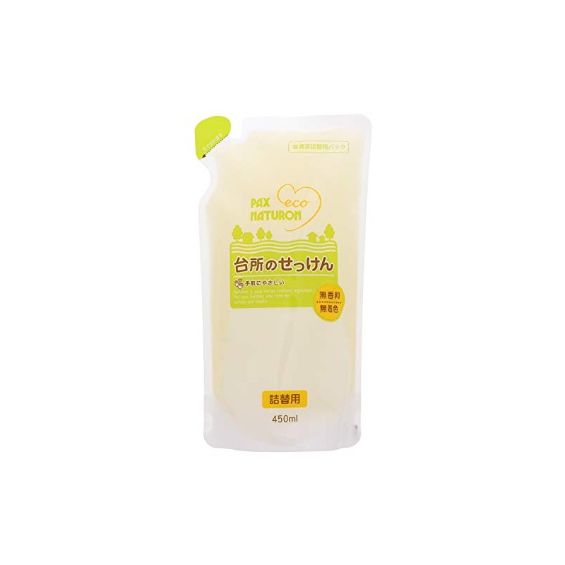Pax Naturon Kitchen Soap (Liquid Soap for Dishwashings), Refill, 15.2