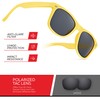 Retro Rewind Classic Polarized Sunglasses,Yellow | Smoke Polarized