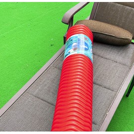 VOS Titan Oversize 8" Diameter Foam Pool Noodle Big Round Adult Outdoor Water Float Soft Closed-Cell Memory Unsinkable, Strong Buoyant Power, Fun in Water Lake River Swimming Floating Toy Raven Red