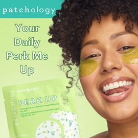 Patchology Perk Up Hydrating Under Eye Masks with Green Tea - Undereye Patches For Dark Circles and Puffy Eyes Care, Treatment & Moisturizer - Eye Bags, Puffiness & Wrinkle Reducer (5 Pairs)
