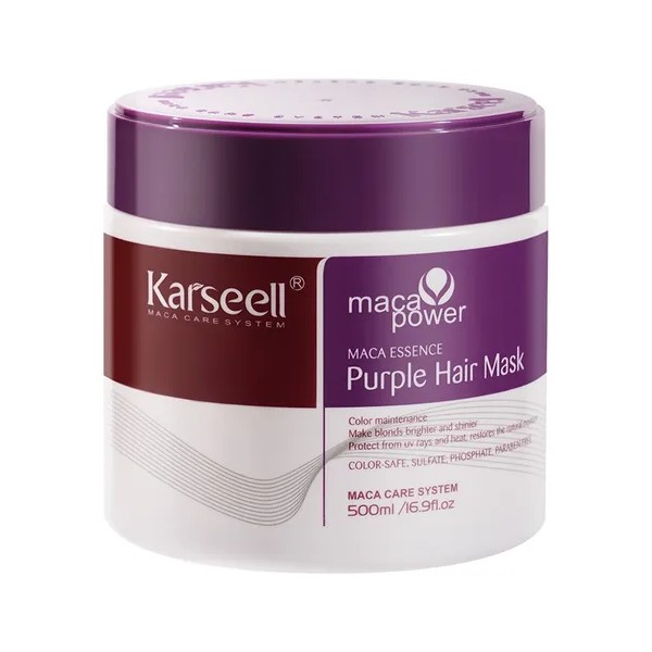 Tratamiento Karseell Purple, 500 ml, neutraliza los tonos amarillentos