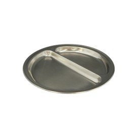 Tiger Crown No. 6972 Medium Plate, Stainless Steel 2-Piece Lunch Plate, Diameter 8.1 x Height 0.7 inches (20.4 x 1.7 cm), Made in Japan