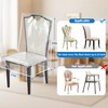 Dining Chair Covers, Waterproof Kitchen Chair Protectors,Clear Plastic Seat Chair