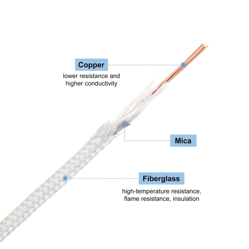QUARKZMAN 5 Meter/16.4ft 1mm2 Electronic Wire, Flexible Mica Cable, Insulated