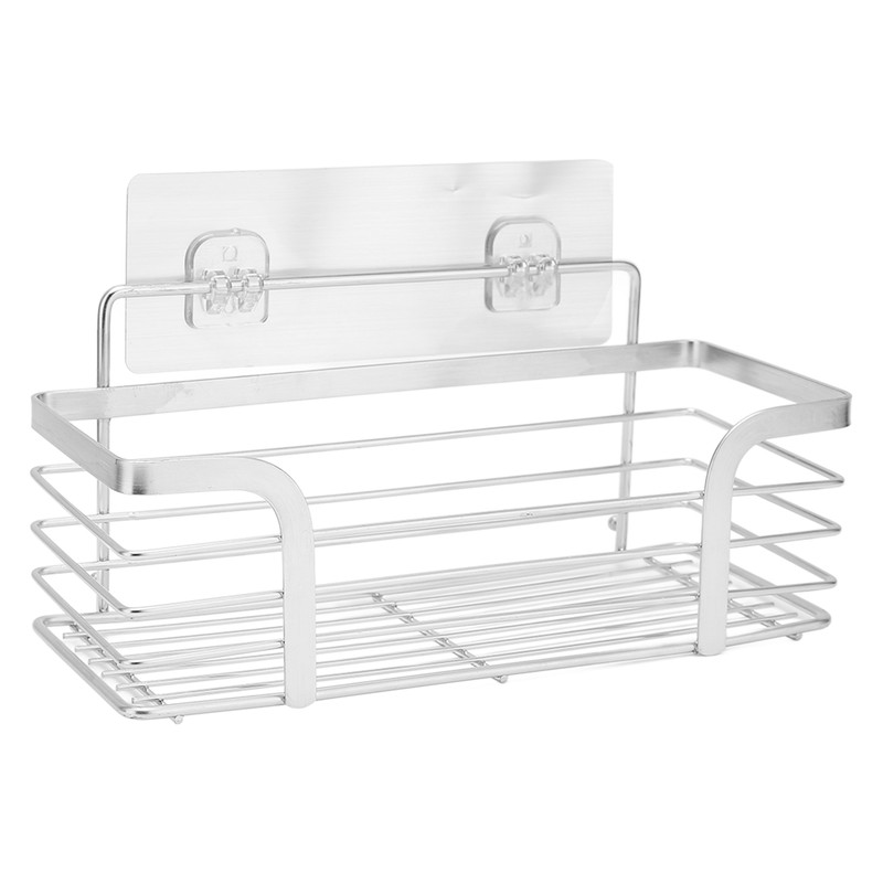 Hair Dryer Holder Stainless Steel Wall Mounted Bathroom Storage Rack