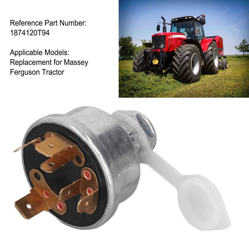 Ignition Switch Replacement 1874120T94, Ignition Starter Switch with Key, Vehicle