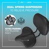 sixthreezero Super Max Bike Seat with Back Rest, Comfortable Bicycle