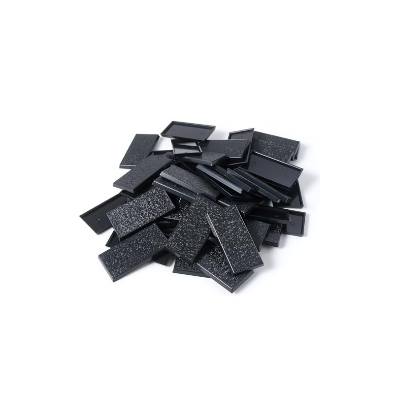 EasyPegs 30x60mm Textured Plastic Rectangular Bases Wargames Table Top Games