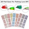 1464pc Fishing Lure Eyes 3mm-4mm-5mm-6m