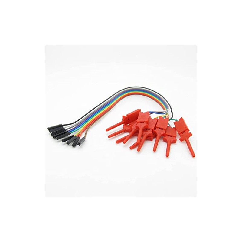 Pxyelec Test Hook Clip, 10 in 1 Logic Analyzer Cable