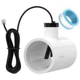 Hoodutric Flow Switch, GLX-FLO-RP for Hayward Goldline Aquarite Salt System Pool Flow Sensor Suitable Aqua Rite Swimming Pool Salt Cell System Assembly with Tee and 15ft Cable