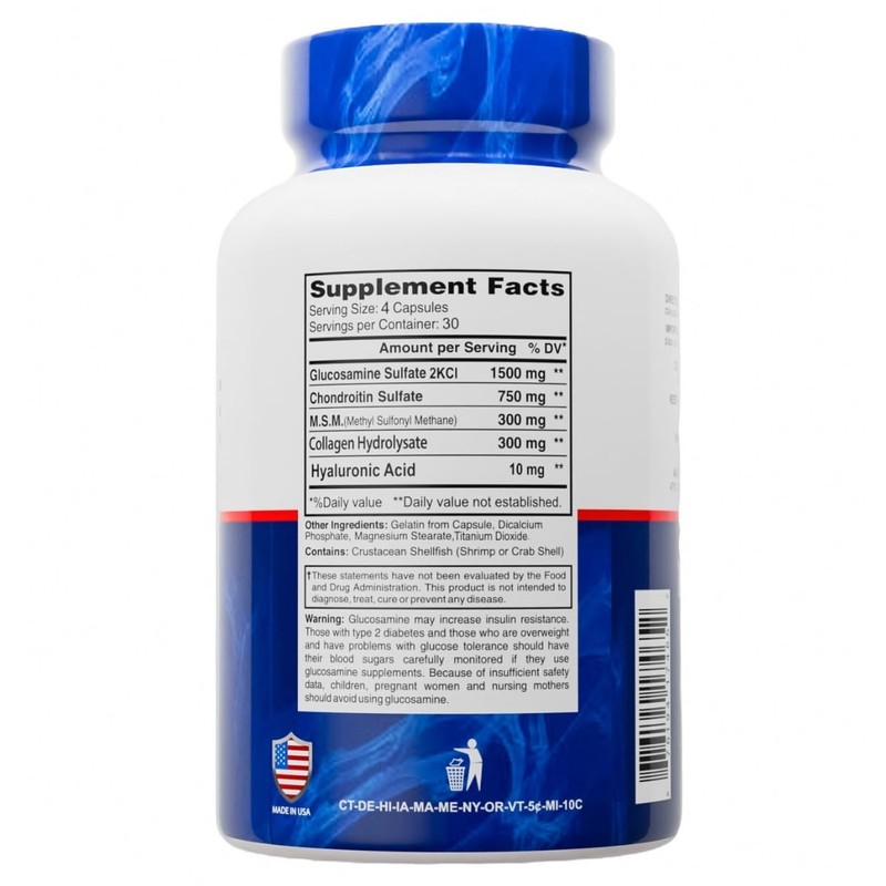 ALFLEXIL Premium Glucosamine & Chondroitin Nutritional Supplement - Healthy Joint,