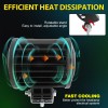 COLIGHT 20PCS 4inch LED Work Light Bar Flood Spot Combo