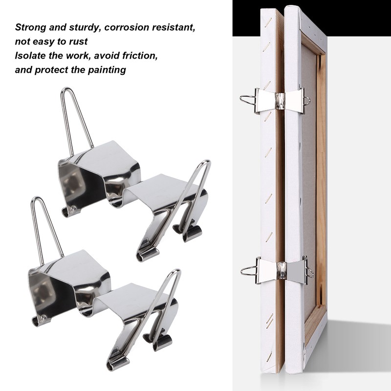 10pcs Metal Clip Stainless Steel Separation Clips Portable Stable Art