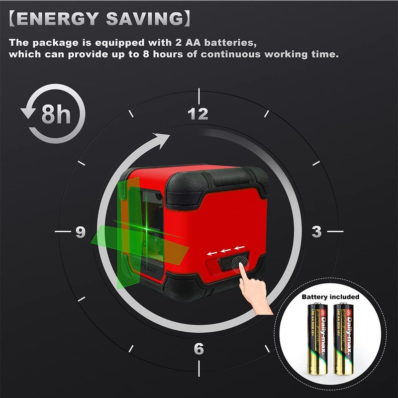 YIYITOOLS Line Laser Level Tools 100ft Green Self Fit for