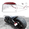 Chrome Motorcycle Mount LED License Plate Tail Light Bracket Tail