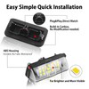 Asasytal LED License Plate Light Assembly Number Plate Lamp 6000K