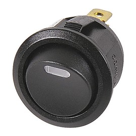amon ON-OFF rocker switch, 12 VDC 15A, illumination color: ice blue 3215