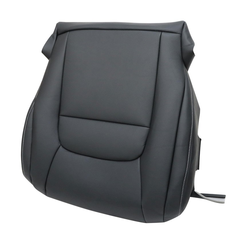 NLQR Driver Side Bottom Microfiber Leather Seat Cover Black Compatible