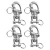 HZSIFU 4 PCS Snap Shackle 316 Stainless Steel, Swivel Jaw