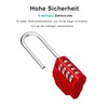 ZHEGE 4-Digit Number Padlock, Lock with Combination Code for Gym