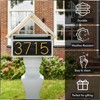 VONDERSO 5 Inch Floating House Numbers and Letters for Outside,Gold