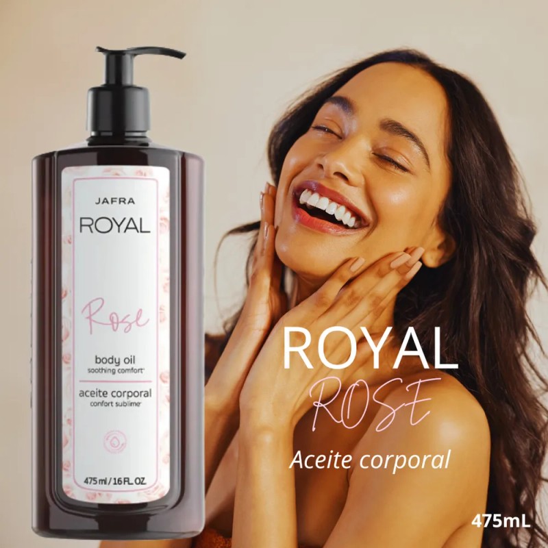 Jafra Royal Rose Aceite De Rosas Nueva Imagen 475 Ml