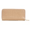 Balcos Crocodile-Embossed Long Wallet, Women's, ONESIZE, Round Zipper, Genuine Leather,
