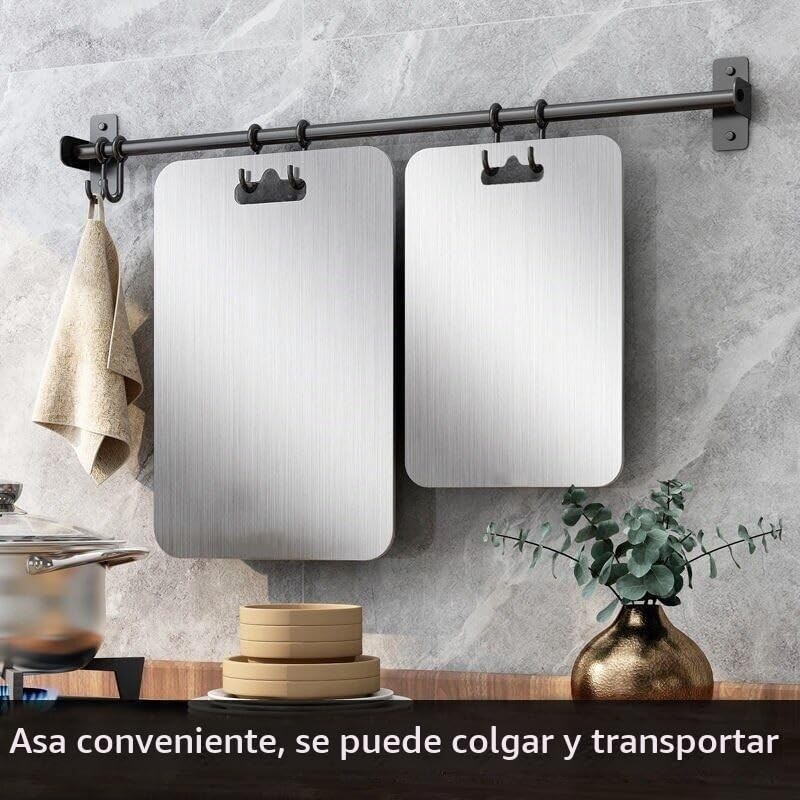 GNEL Tablas de Cortar de Titanio para Cocina, Titanium Cutting