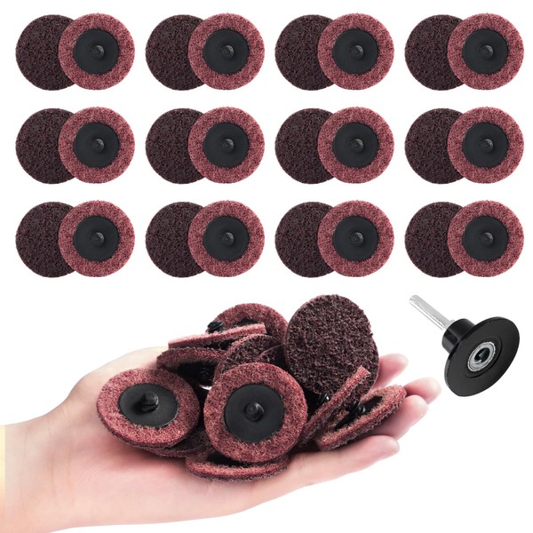 Shawya 25 PCS Sanding Discs 2 Inch Quick Change Roll