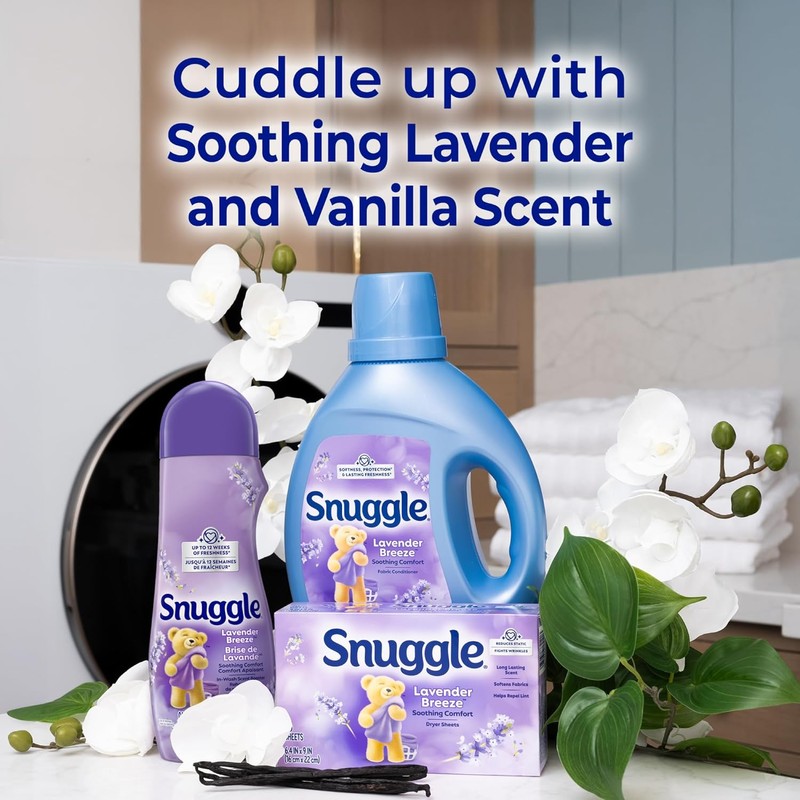 Snuggle Fabric Softener Dryer Sheets Lavender Vanilla Orchid 230ct