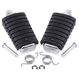 Motorrad Fußstütze Vorne Fußraste Pedal Stifte vordere Fußrasten Fussrasten Fußpedale Vorderpedal schwarz links rechts für Yamaha XV 535 Virago XV 750 XV 1000 XV 1100 XV 750 XVS 650 Dragstar vmax 1200