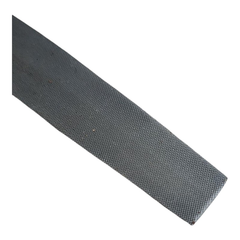 Half Round Metal File, 20cm Smooth Cut, Black and Red